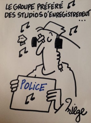 Police en studio